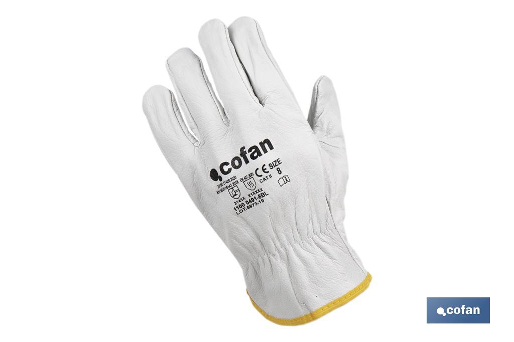 GUANTE PIEL FLOR ANTICALÓRICO TALLA 10